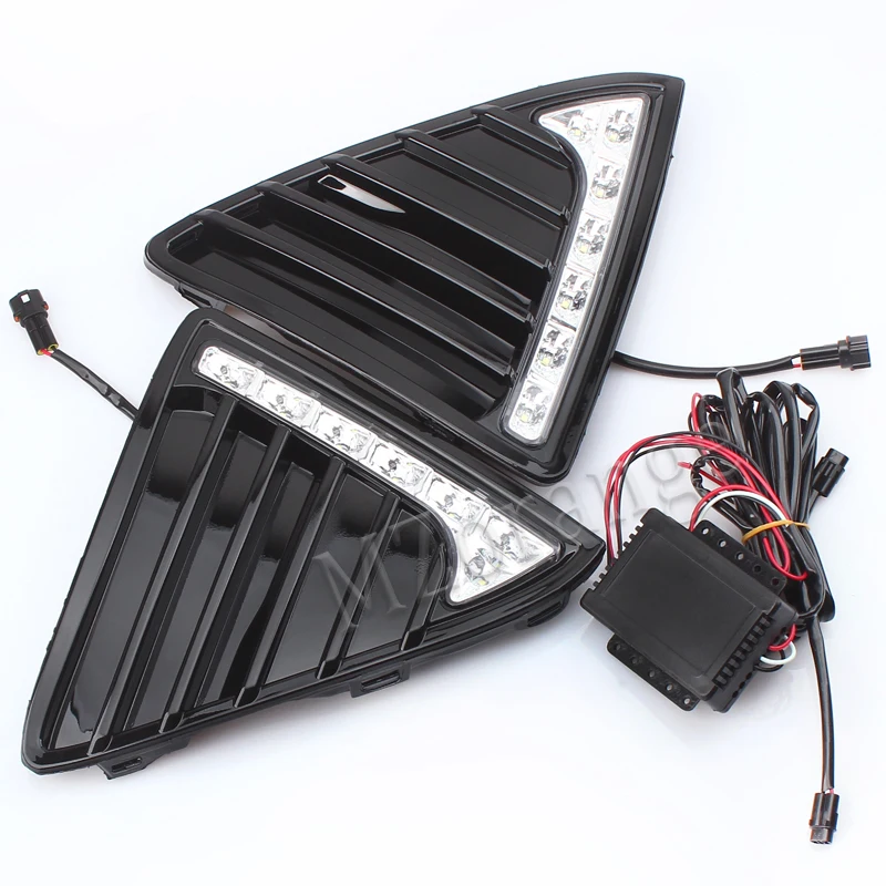 Для Ford Focus 3 для Ford Focus MK3 2012- светодиодный головной светильник Led DRL противотуманный светильник s дневные ходовые огни головной светильник s противотуманный светильник