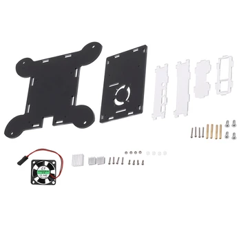 

For Raspberry Pi 4B 4 Model B Case Wall-Mountable with Fan and Cooling