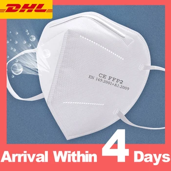 

KN95 DHL Fast Shipping! Disposable Face Masks Anti-Dust Particle Face Mouth Mask Non-Woven Filter Mouth Respirator