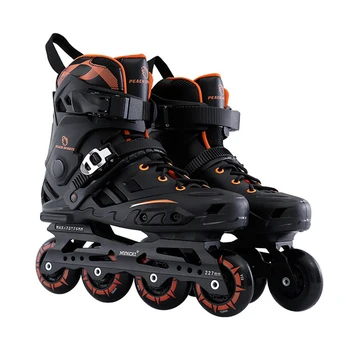 

NEW Inline Professional Adult Women Men Slalom PP Ice Skating Skate Shoes Adjustable Washable PU Wheels Adulto Patins