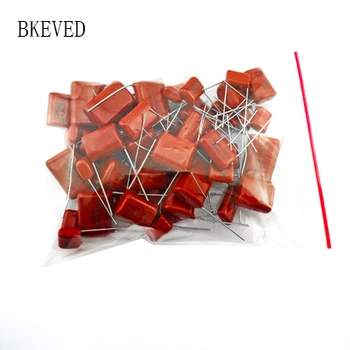 

KIT 50PC=10value*5pcs Metallized Polyester Film Capacitors CBB Assortment Kit 400V 10nF ~ 3.3UF