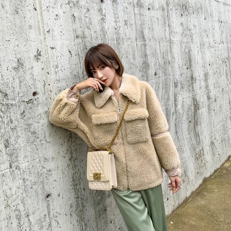 adishree Women Coat Casual outerwear winter clothing Ladies fashion warm woolen Jackets female elegant Zippers