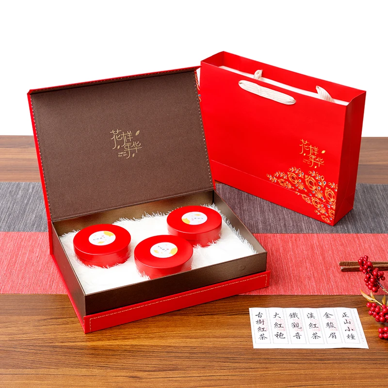 Red 3 pcs Set Box Пустая Жестяная Банка с принтом звезды - Цвет: Red 3 pcs Set Box