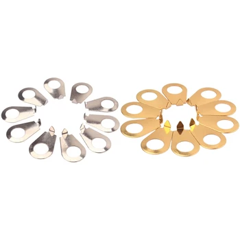 

SEWS-20pcs Guitar Knobs Pointer Plate Knob Position Indicator Guitar Knobs Pointer Plates - 10pcs Nickel & 10pcs Gold