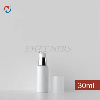 

Free Shipping 3pcs 30ml / 1oz Plastic White Airless Press Pump Bottle Travel Lotion Bottles for Lotions, Cream