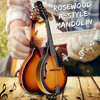 

Sunset Color Rosewood 8 Strings F Hole Electric Bass Guitar 20 Fret Ukulele for Musical Stringed Instruments Lovers