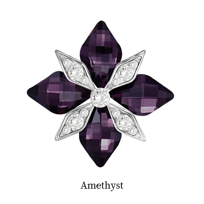Amethyst 5 шт. новая Цветочная Форма Стразы аппликация пришить бижутерия для декорирования аксессуары стеклянные камни для одежды сумка DIY/ремесло/ручная работа - Цвет: Amethyst