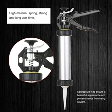 300 мл Роторный Ручной пистолет для клея, Черный инструмент для чеканки, алюминиевый сплав, энергосберегающий ручной пистолет для цемента, косметический инструмент для шитья
