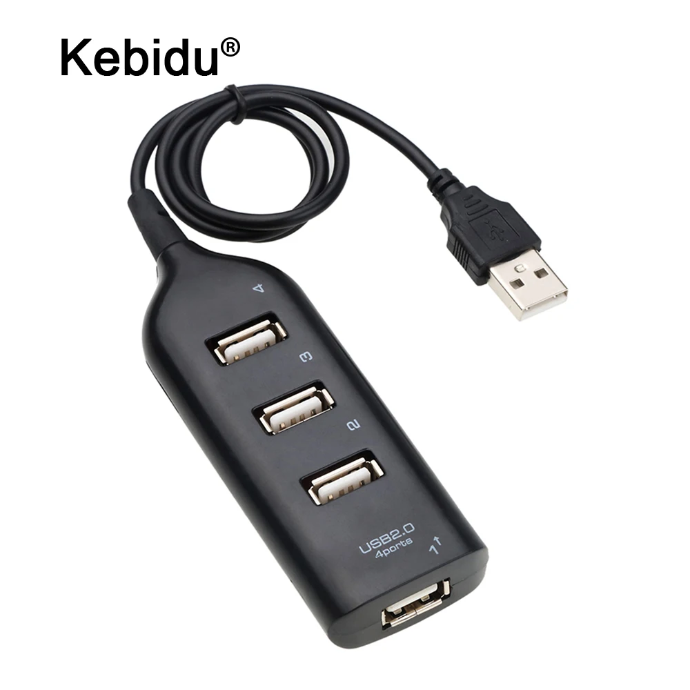Hi-Speed Hub Adapter USB Hub Mini USB 2.0 4-Port Splitter For PC Laptop Notebook Receiver Computer Peripherals Accessories