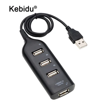 Hi-Speed Hub Adapter USB Hub Mini USB 2.0 4-Port Splitter For PC Laptop Notebook Receiver Computer Peripherals Accessories 1