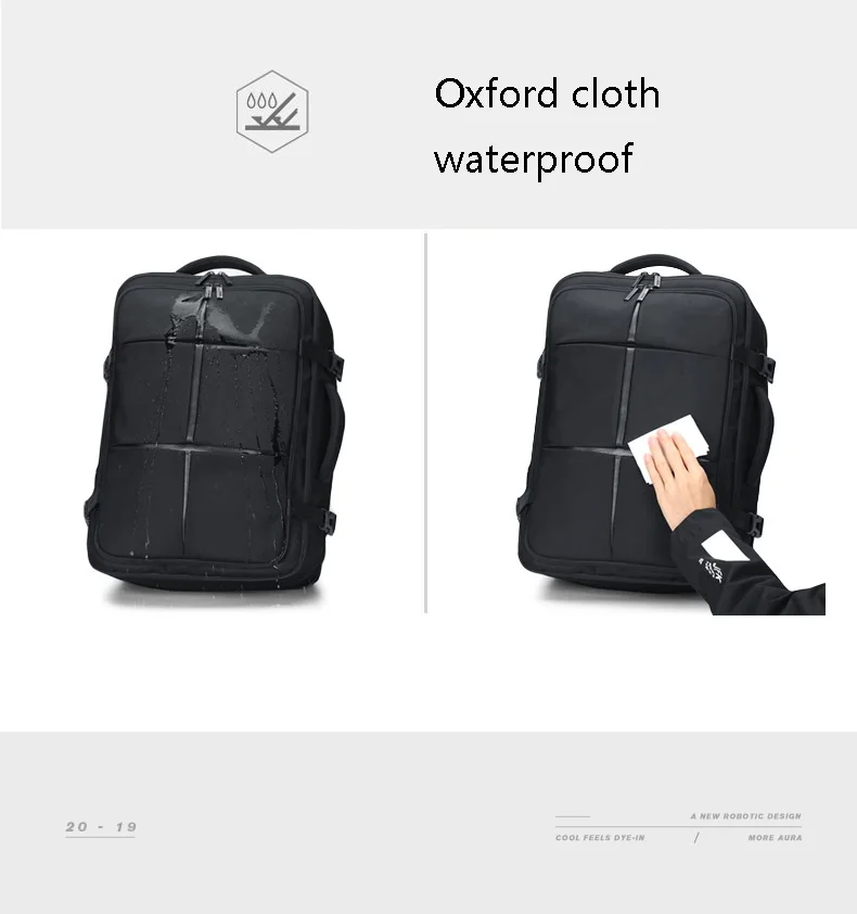 Деловой рюкзак для ноутбука мужской водонепроницаемый рюкзак для ноутбука 17,3 17 дюймов большой открытый рюкзак для путешествий мужской