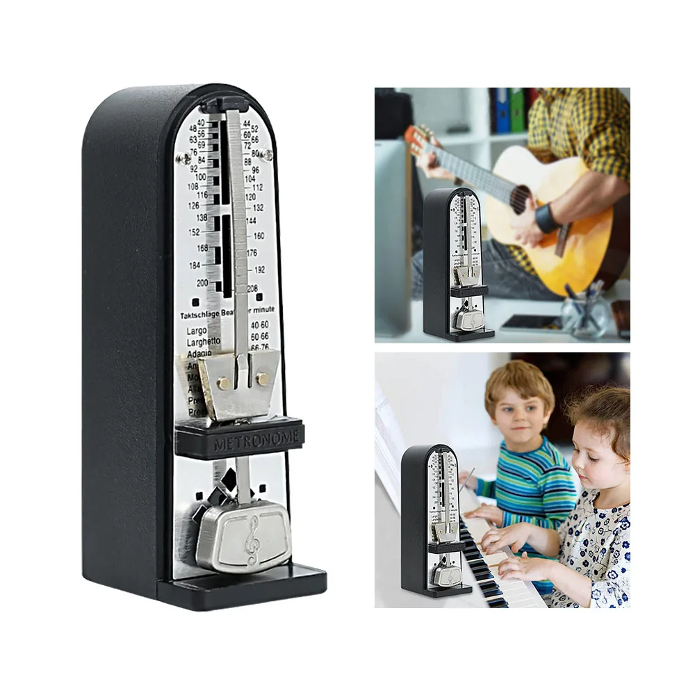 

Tower Type Guitar Metronome Bell Ring Rhythm Mechanical Pendulum Metronome For Guitar Bass Piano Violin Accessories