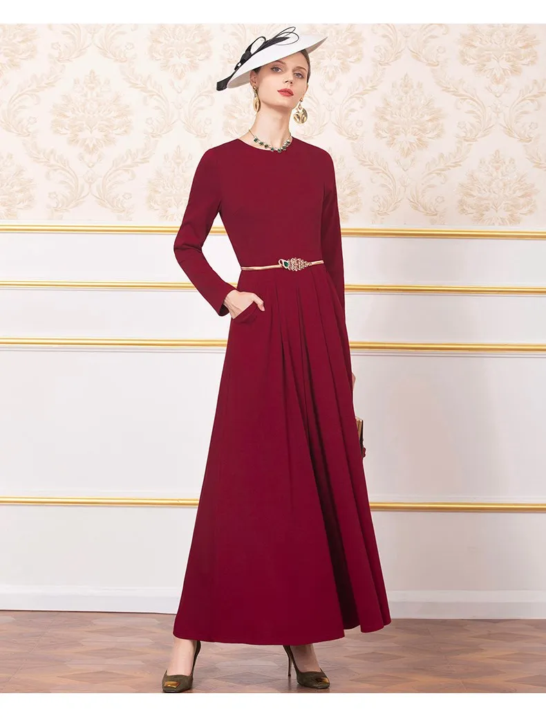 Формальные вечерние длинные платья Осень-Зима Vestidos для особых случаев женское Лоскутное Платье макси с длинным рукавом 4XL