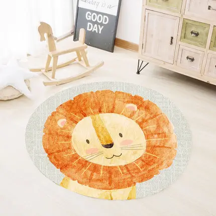 

Soft Non-Slip Mat for Children, Cute Animal Cartoon, Bedroom, Living Room, Modern Decoration