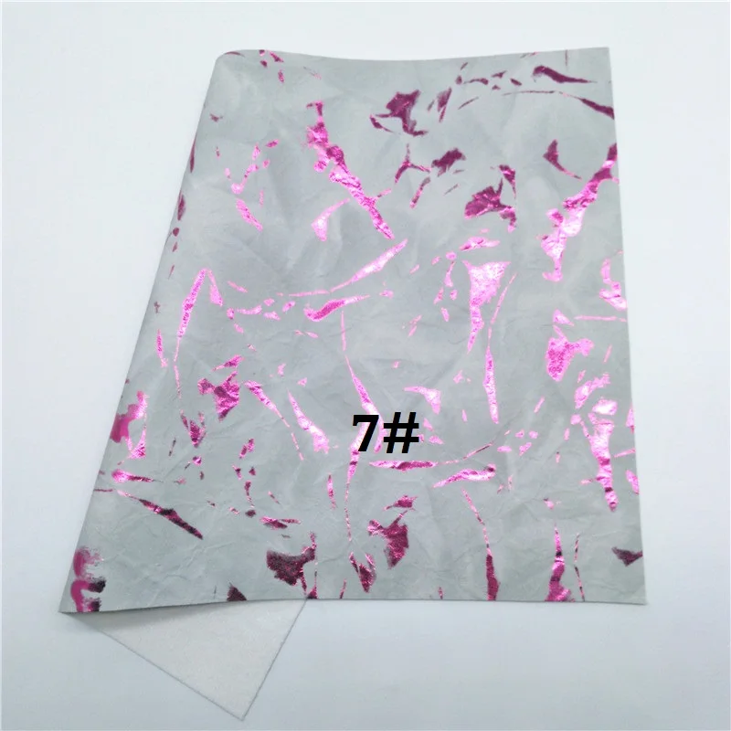 7 Glitterwishcome 21X29 см A4 размер винил для бантов металлик Синтетическая кожа ткань, искусственная кожа листы для бантов, GM678A - Цвет: 7
