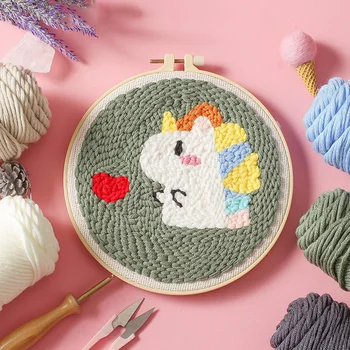 

Starter Cross Stitch Owl Embroidery Threads Kit Craft DIY Tools Handmade Home Garden Living Room Decor