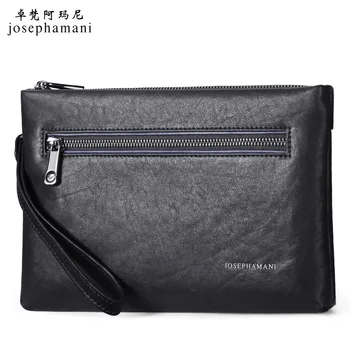 

genuine leather wallet men charm wallet high-end JOSEPHAMANI brand Clutch Head layer cow new portfel Envelope package