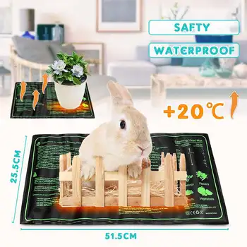 

Garden 20 x10 Inch Seedling Electric Heating Pads Germination Propagation Clone Reptile Starter Warm Mat
