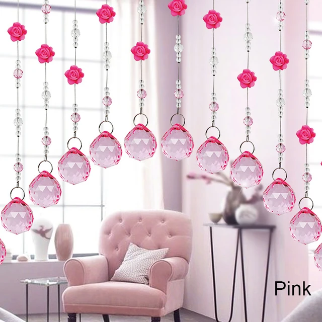 크리스탈 유리 구슬 커튼