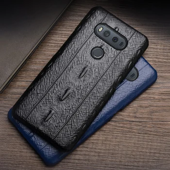 

Genuine Leather Phone Case For LG G6 G7 G8s ThinQ G3 G4 G5 V10 V20 V30s V40 V50 Thinq Q6 Q7 Q8 K50 K4 K8 2017 K10 2018 Case