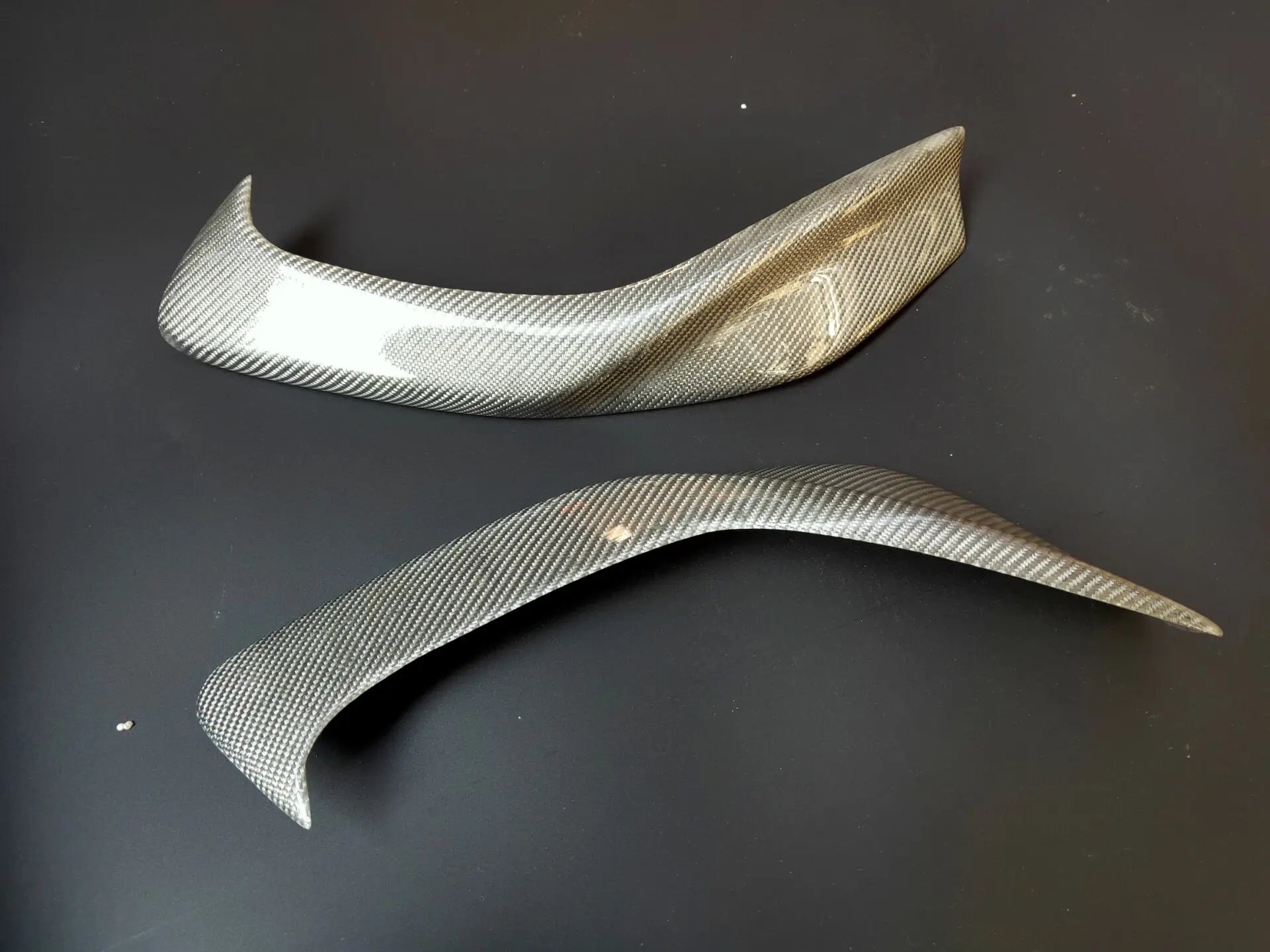 Серебро углеродного волокна фары веки брови для 1997-2001 Honda Prelude 1998 2000