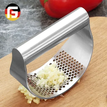 

Food grade stainless steel garlic press, Garlic Crusher， manual Garlic Mincer，ginger garlic masher