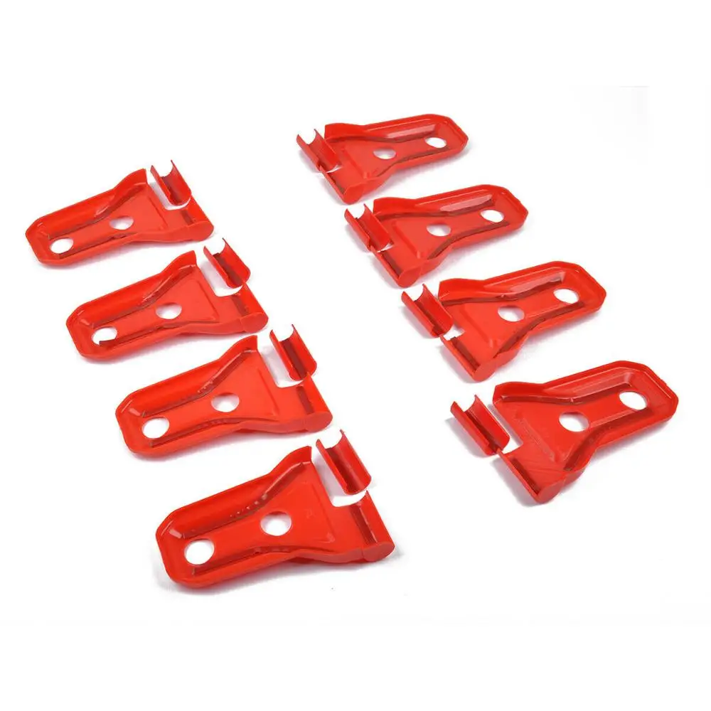 

16PCS Car Styling Red Side Door Hinge Cover Trim for Jeep Wrangler JL 2018 2019