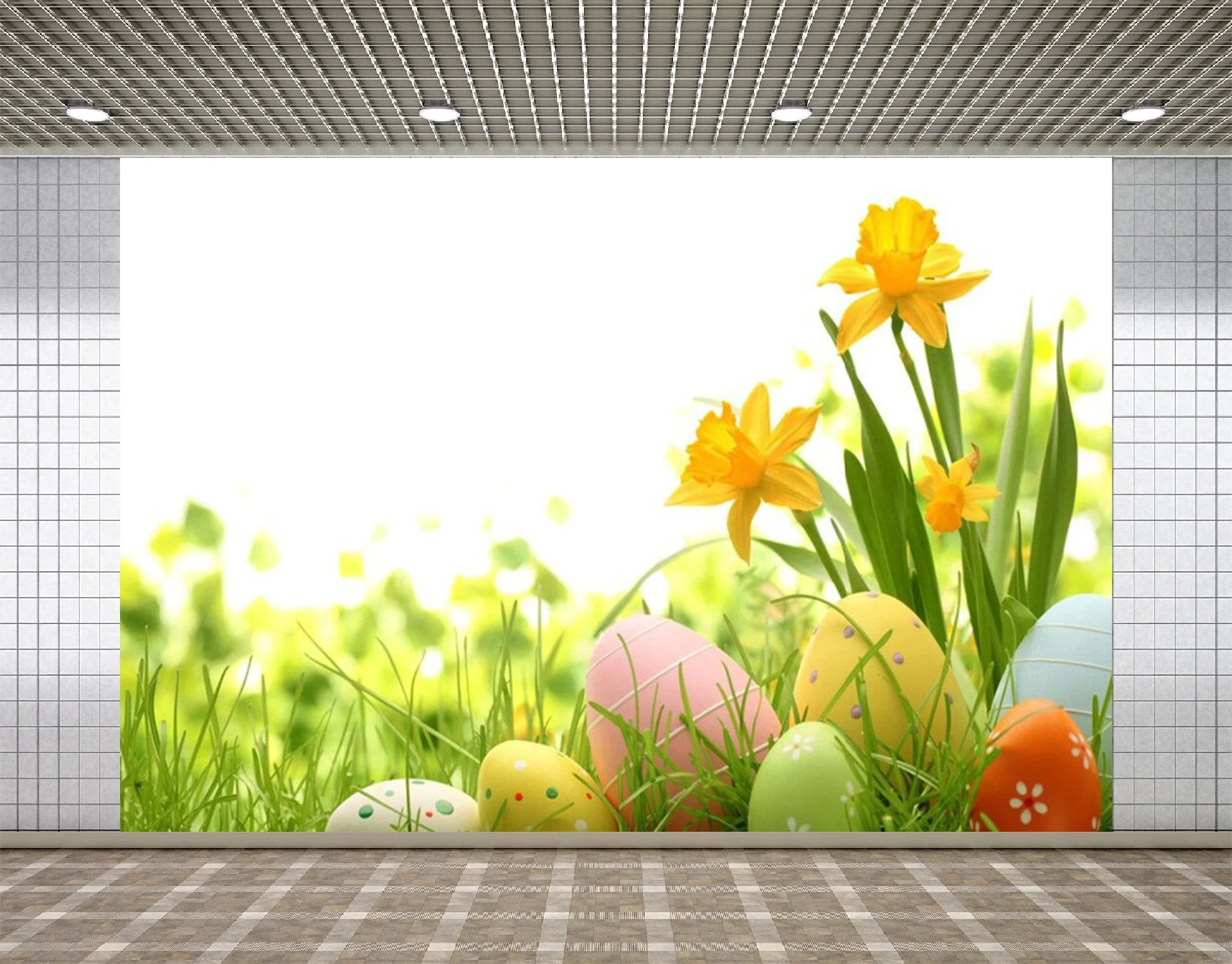 Виниловый фон Lyavshi для фотосъемки с изображением пасхальных яиц весеннего