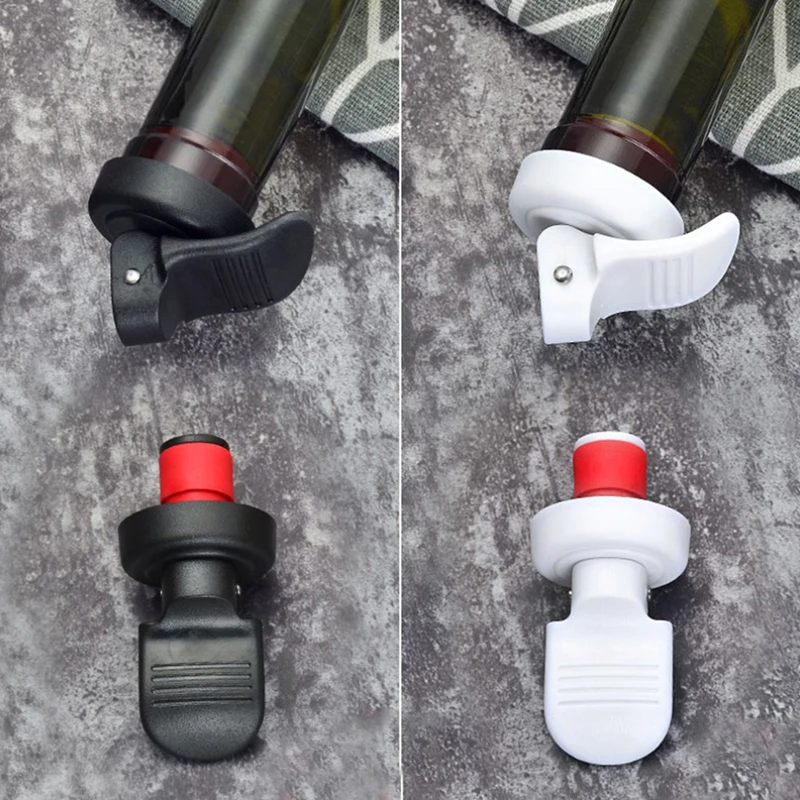 Press Beer Wine Stopper Vacuum Sealed Plug Wine Bottle Wine Saver Caps. 