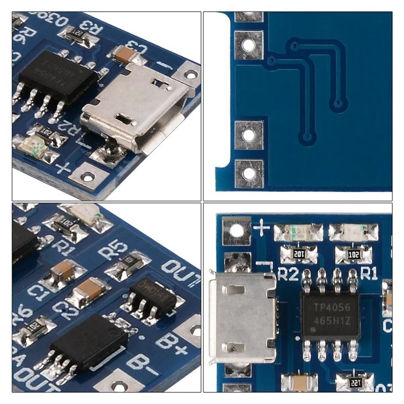 5 шт. 1A 5 в Micro-USB TP4056 литиевая батарея зарядное устройство плата модуль TE420 с 1 шт. 20A литий-ионный аккумулятор 18650 заряда