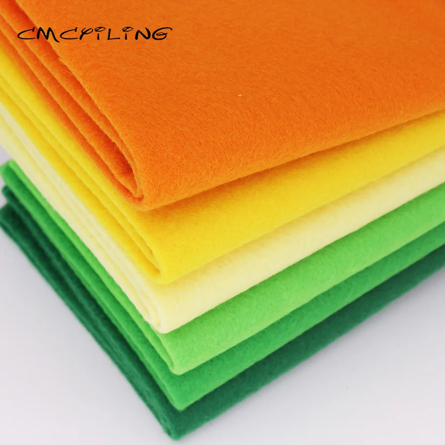 Soft Felt Fabric 6Pcs/Lot 25cmx28cm for Needlework DIY