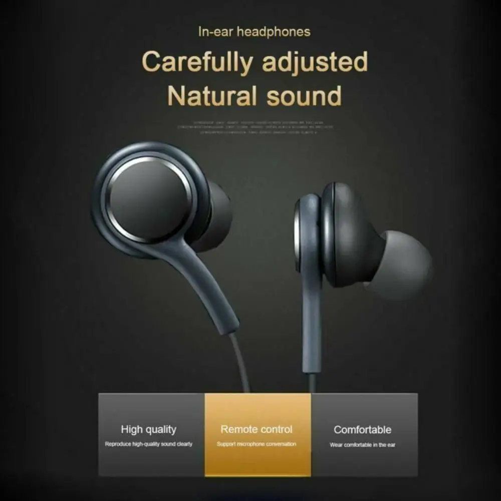 Earphones 3.5mm In-ear Wired Mic Volume Control Headset for Samsung Galaxy S10 S9 S8 S7 S6 huawei xiaomi Smartphone