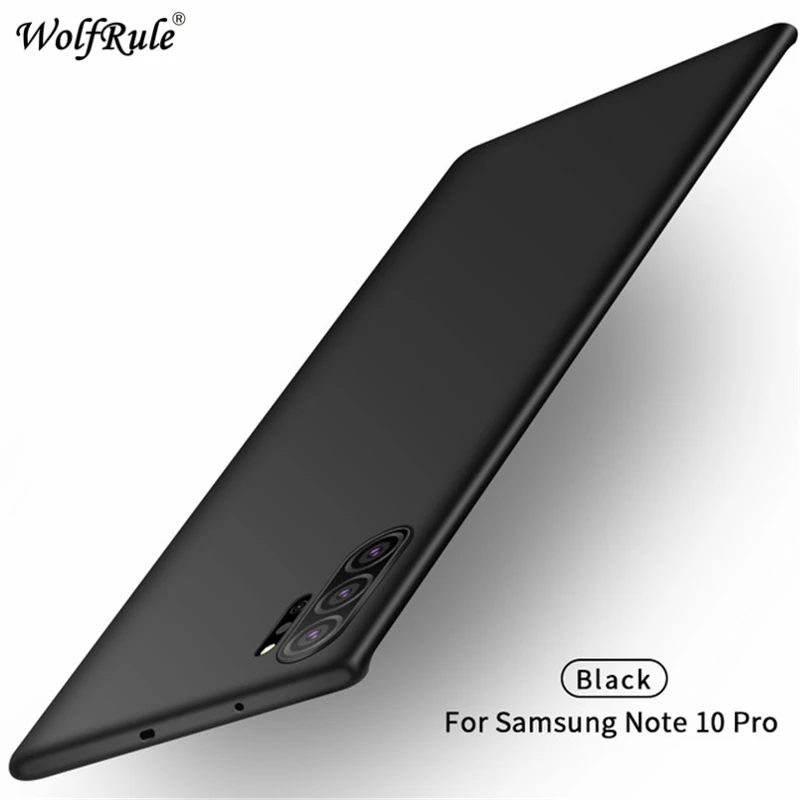 Для чехла Samsung Galaxy Note 10 Plus чехол стильный Гладкий тонкий ПК матовый для plus 6
