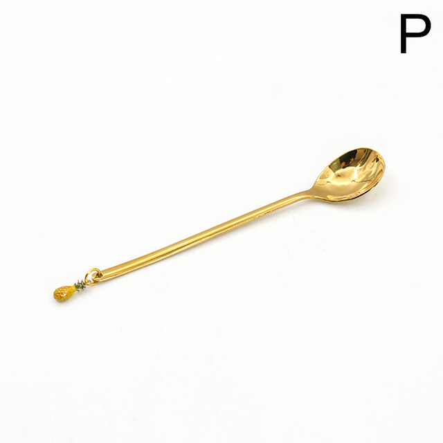 Stainless Steel Spoons Forks Mini Snack Coffee Cake Dessert Food Fruit Mixing Stirring Teaspoon Party Decor Tableware