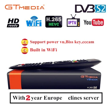 

Fast and New GT MEDIA V8 Honor DVB-S2 Freesat Satellite TV Receiver FTA Decoder Support PowerVu Biss Key Newca CCCAM Youtube