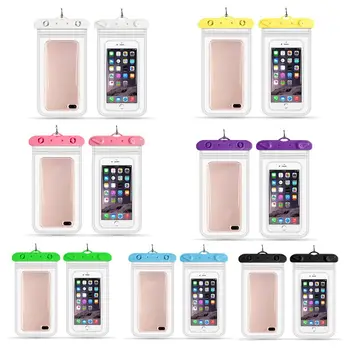 

11x22cm Universal Waterproof Phone Case IPX8 Mobile Storage Pouch Clear Dry Cover Double Sealed for Swimming Underwater