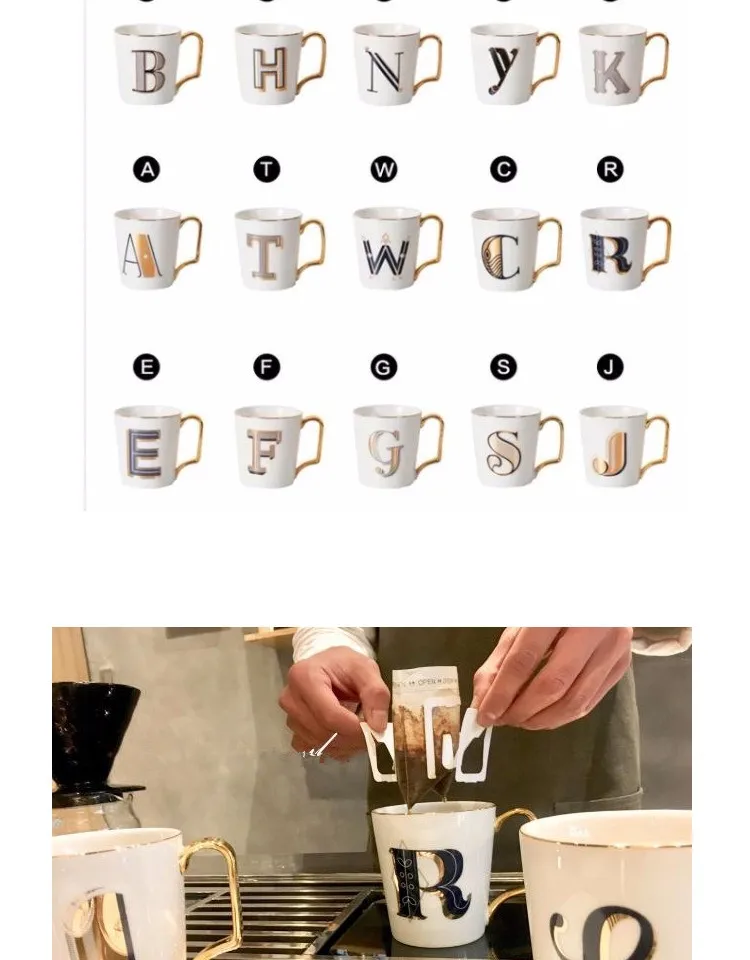 Творческий английский письмо керамика кружки с ложкой крышкой кофе кружка молоко чай офисные чашки Посуда для напитков лучший подарок на день рождения