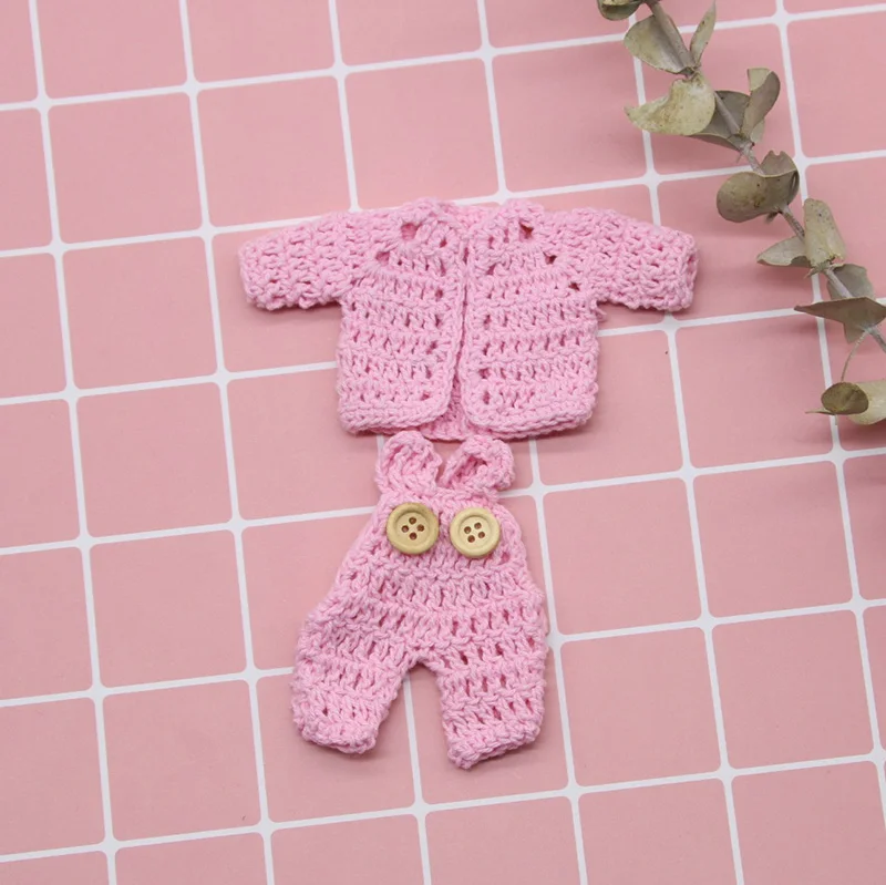 1 шт., Kawaii, милый вязаный свитер, комбинезон, платье, 1/12, кукольный домик, миниатюрные куклы, аксессуары, американская кукольная одежда, рождественский подарок