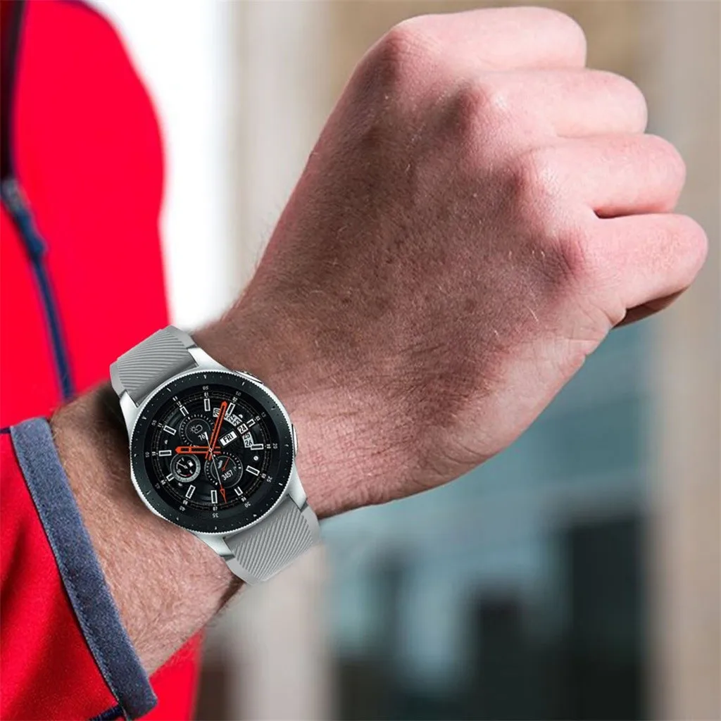Мягкий силиконовый ремешок для часов, сменный ремешок для samsung Galaxy Watch 46 мм, браслет, умные часы, монитор сердечного ритма
