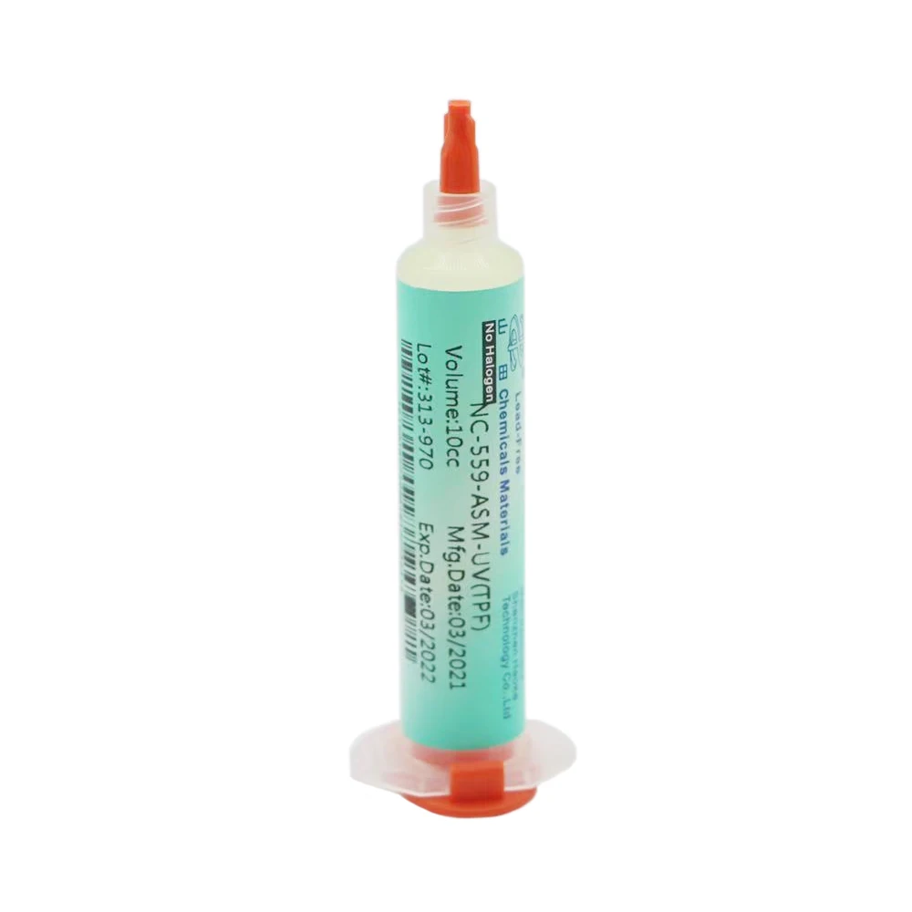 3pcs/lot NC-559-ASM-UV BGA PCB No-Clean Solder Paste Welding Advanced Oil Flux Grease 10cc NC-559 Soldering Repair+3needles hard hat welding hood