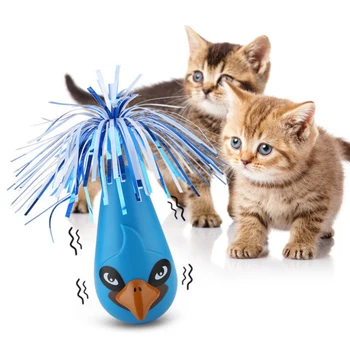 

Electric Cat Toy Birds Tumbler Kitten Teasing Toy Pets Cats Produts FPing