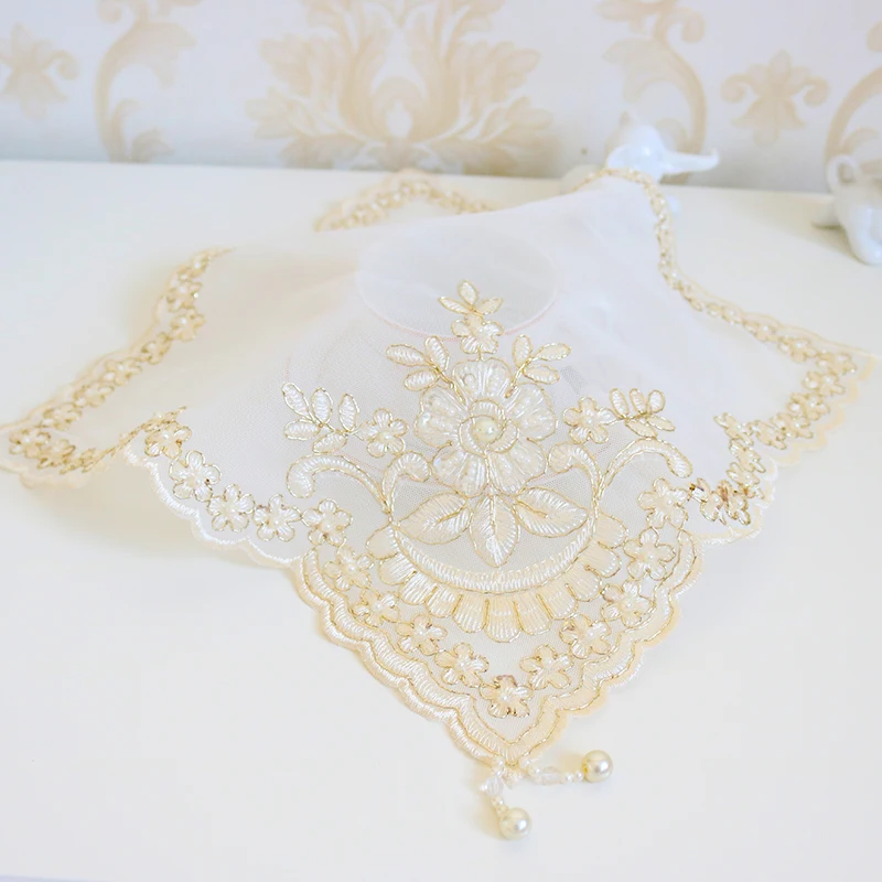 Luxury Sequin Lace Embroidery Table Place Mat Cloth Placemat Cup Mug Tea Coaster Dining Doily Drink Coffee Pad Christmas Kitchen | Дом и сад