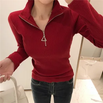 

Women's Sweater Winter Warm Women's Pullover Thicken Christmas Sweater Rib Knit Pullover Top white