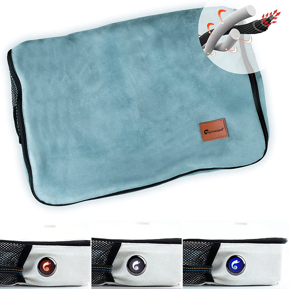 Flextailgear Electric Heated Blanket Usb Powered Pillow Portable Travel