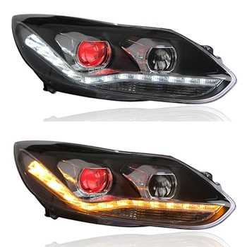 

Car Styling Assembly for Focus 2012 2013 2014 Headlights LED Headlight DRL Lens Double Beam Bi-Xenon HID Dynamic turn signal