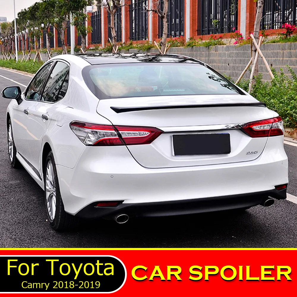 Для Toyota Camry 2018 2019 углеродного волокна спойлер автомобиля внешние Высокое