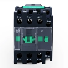 32A контакторы переменного тока на din-рейку Контактное реле питания 3201 нормальное закрытие 3 фазы 3 полюса 12 В 24 в 36 в 110 В 220 В 380 В