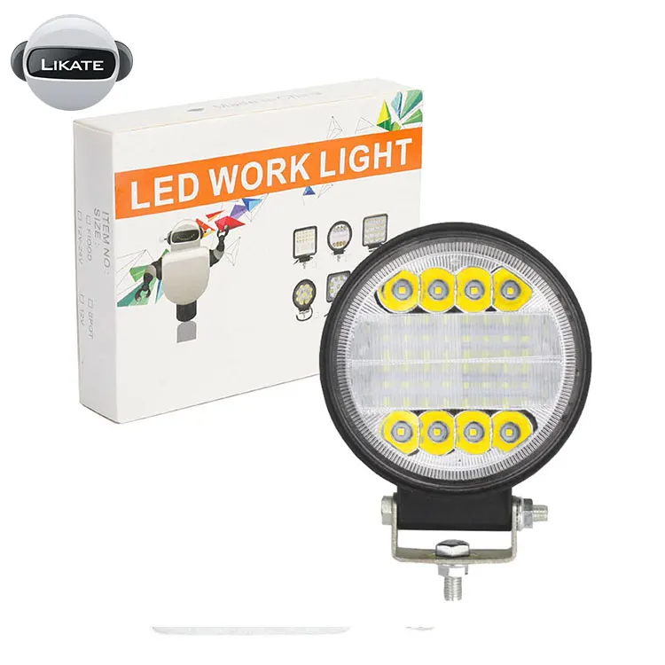 LKT Auto LED Work Light 72W 126W Combo Working Lamp Fog Driving Off Road ATV Tractor Train Bus Boat UTV Round Square Li | Автомобили и
