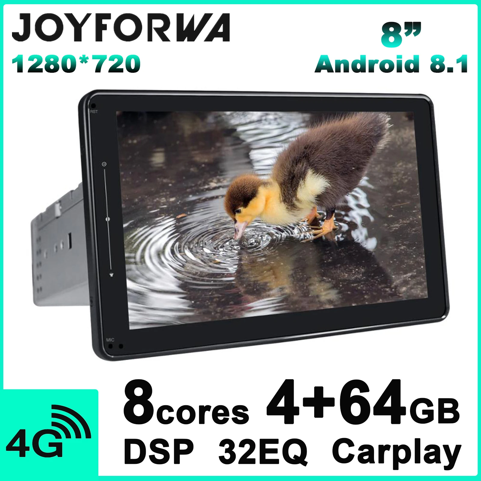 1280*720 1/2 Din Android 8,1 Автомобильный мультимедийный радио gps Carplay DSP SPDIF сабвуфер 4G SIM WiFi DVR OBD DAB Bluetooth стерео TPMS