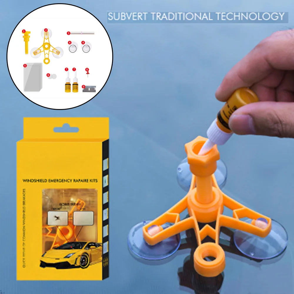 

Univwesal 12*3*22.3cm Car Windscreen Crack Repair DIY Kit Chip Window Glass Wind Screen Scratch Car Accessories